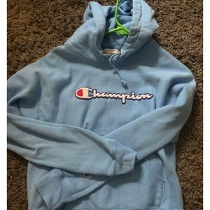 Light blue champion hoodie